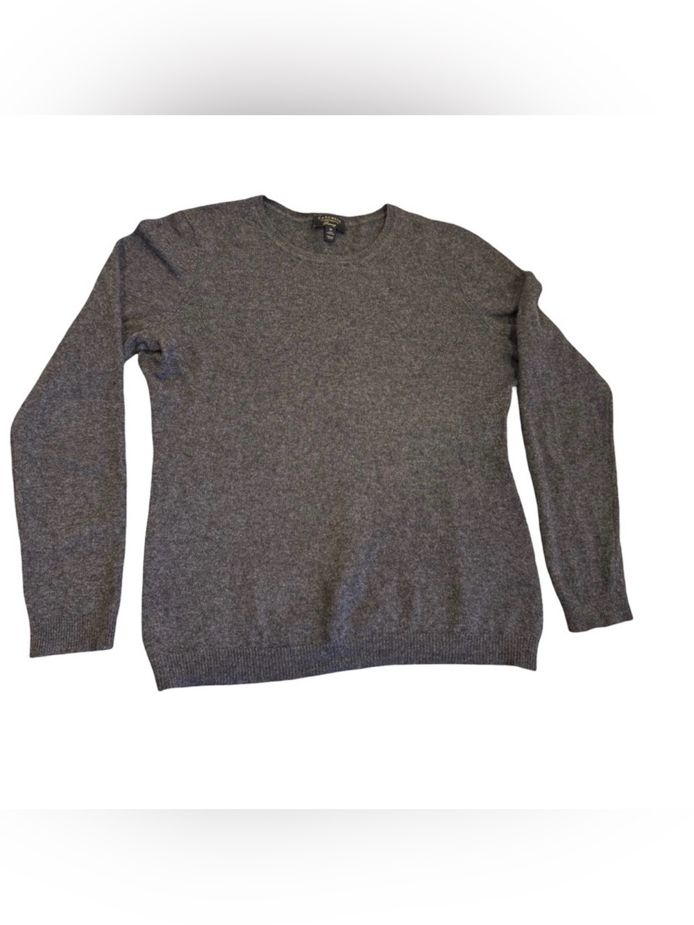 Charter Club Women’s 100% Cashmere Sweater Gray Crewneck Size Medium
